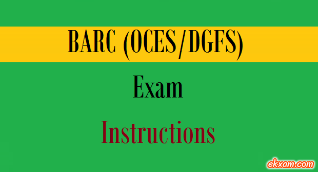 barc oces dgfs exam instrutions