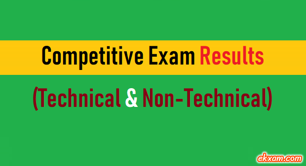 competitive exam results