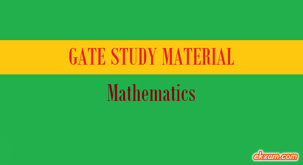 gate study material mathematics