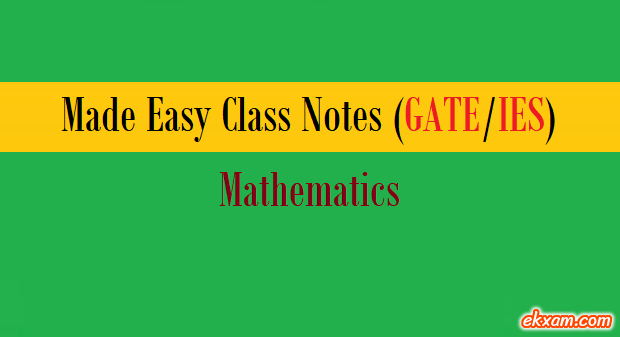 made easy class notes mathematics