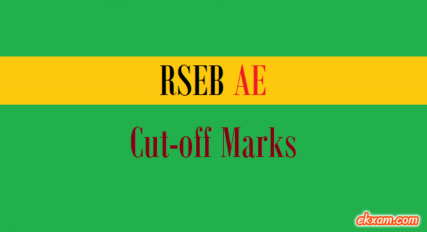 rseb ae cut off marks