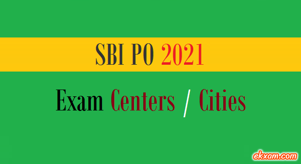 sbi po exam centers cities