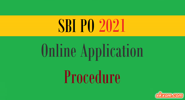 sbi po online application procedure
