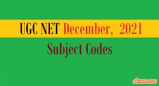 ugc net subject codes