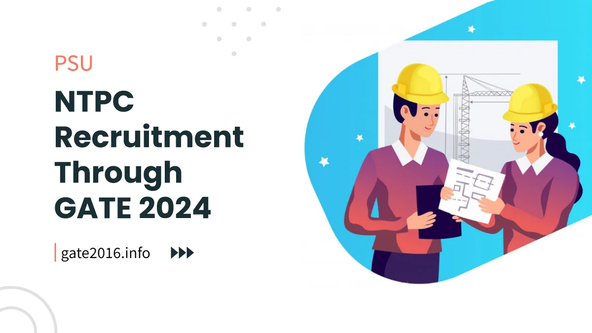 ntpc recruitment through gate 2024