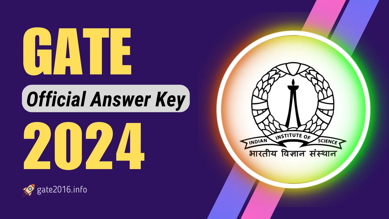 gate 2024 official answer key