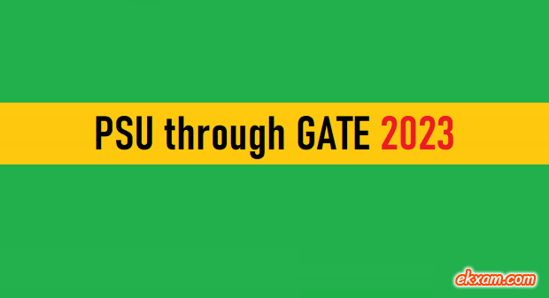 psu through gate 2023 psu through gate 2023