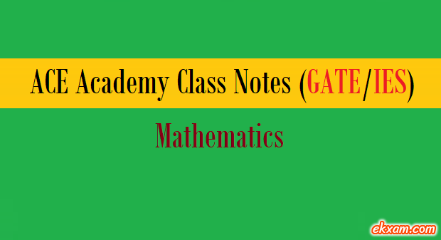 ace academy class notes mathematics 1