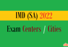imd sa exam centers cities
