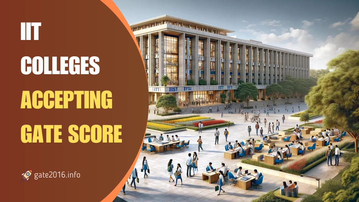 iit colleges accepting gate score