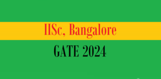 iisc bangalore gate 2024