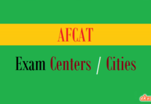 afcat exam centers cities 1