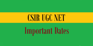 csir ugc net important dates