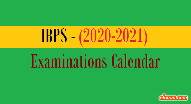 ibps examinations calendar