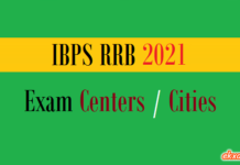 ibps rrb exam centers cities