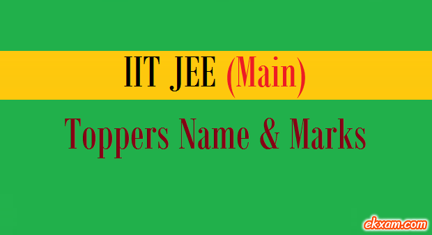iit jee main toppers name marks