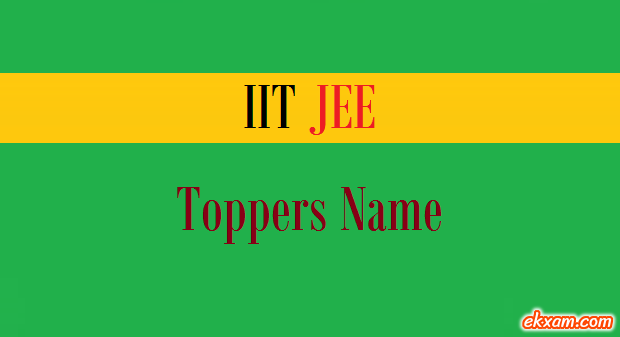 iit jee toppers name
