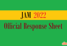 jam official response sheet