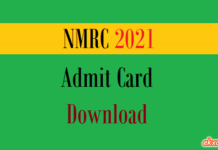 nmrc admit card