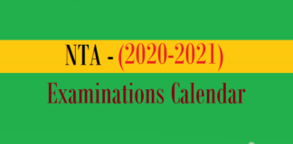 nta examinations calendar