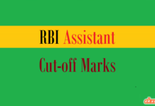 rbi assistant cut off marks