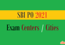 sbi po exam centers cities
