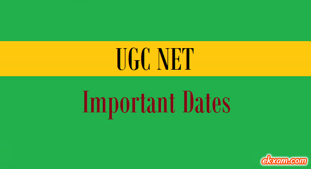 ugc net important dates