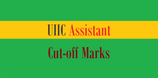 uiic assistant cut off marks