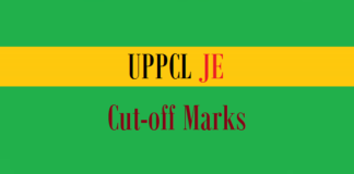 uppcl je cut off marks