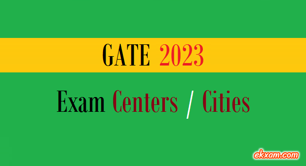 gate exam centers cities