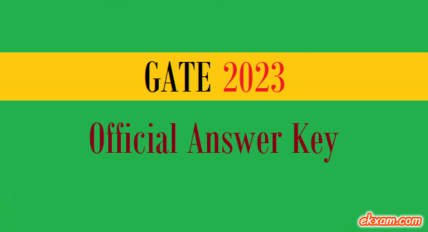 gate official answer key