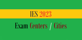 ies exam centers cities
