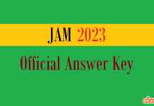 jam official answer key