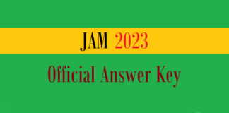 jam official answer key