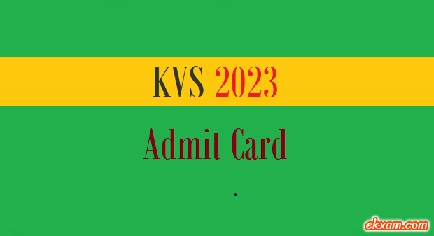 kvs admit card