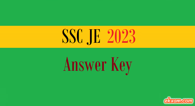 ssc je answer key
