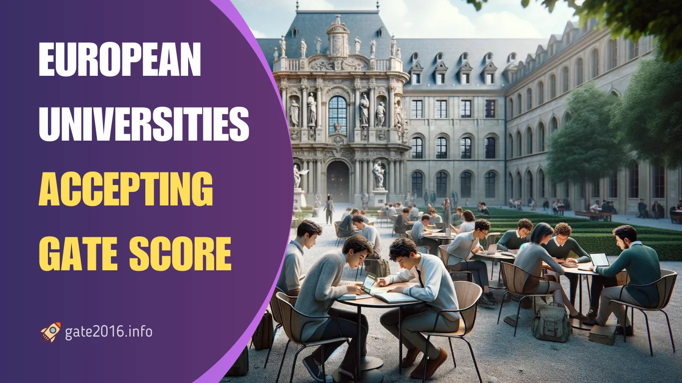 european universities accepting gate score