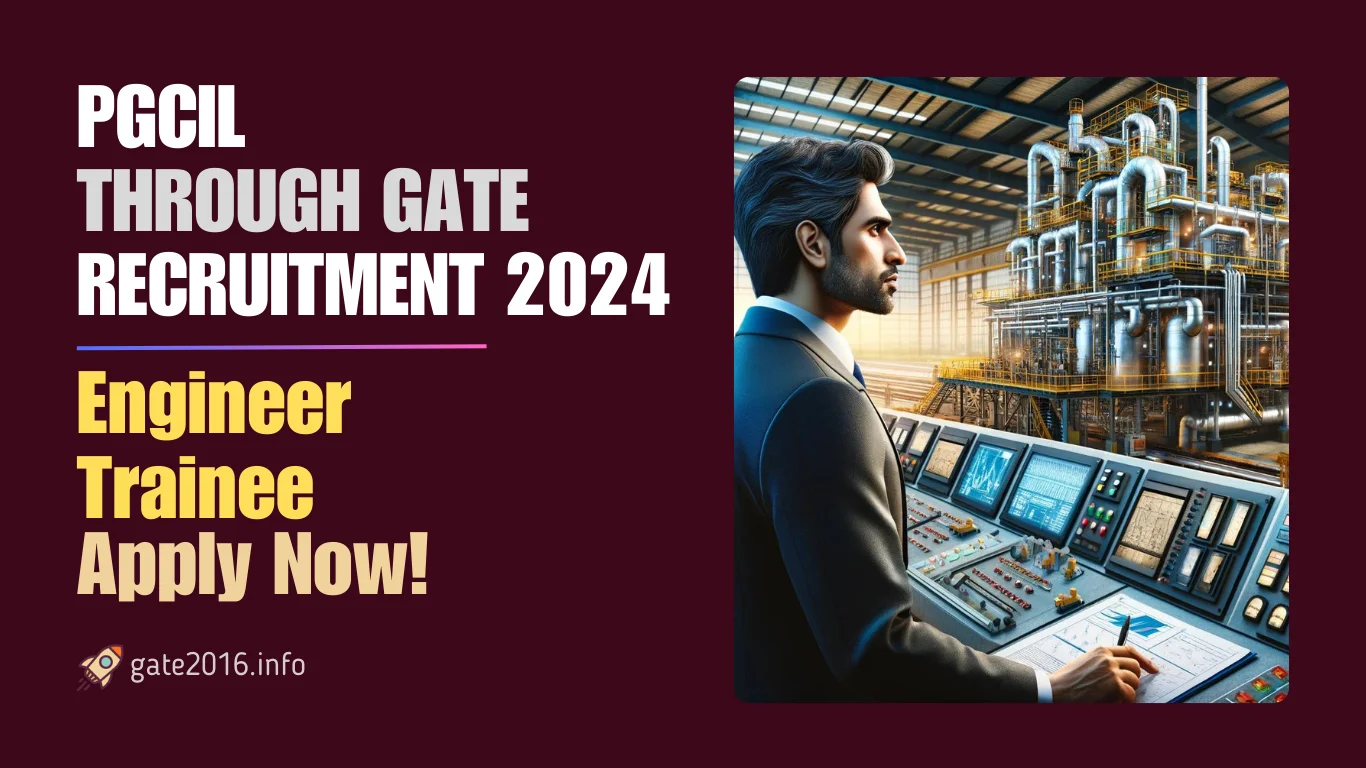 pgcil through gate 2024