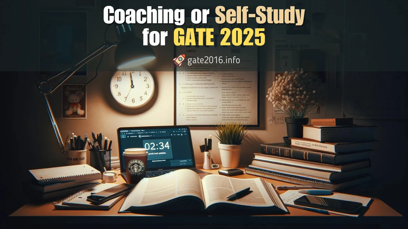 coaching or self study for gate